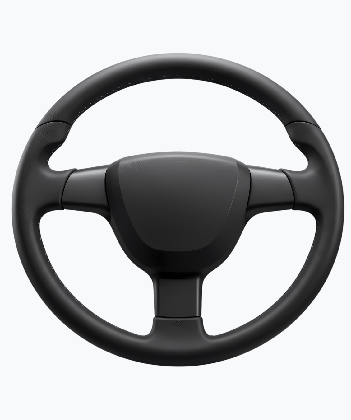 Rotating image of steering wheel and flower