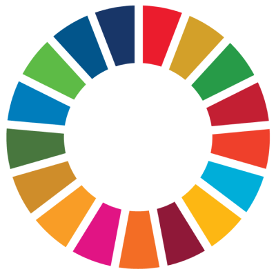 United Nations SDG wheel.