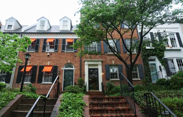 Row of townhouses.